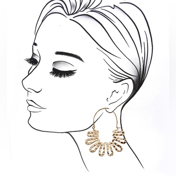 Swirl drop earrings - Picture 2 of 2